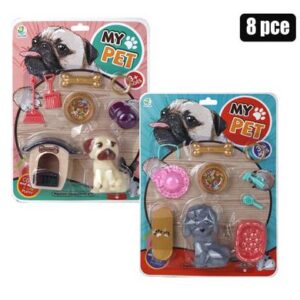 Playset pet with acc 8pc 22x30cm