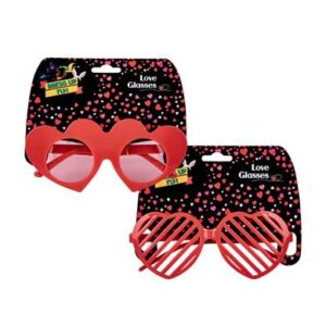 Dress up love glasses asstd