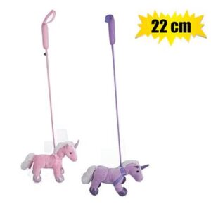 Plush unicorn w/leash peyton 22cm