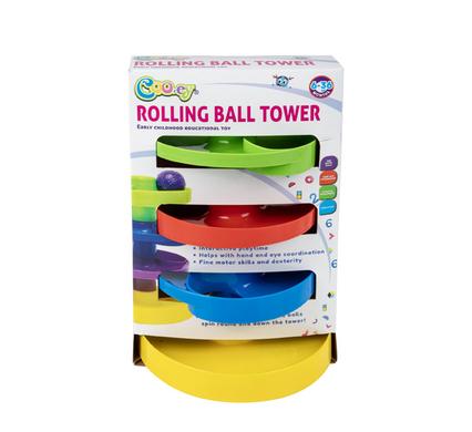 Baby toy edu play/learn 4 tier ball drop