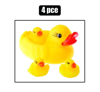 Baby vinyl duck mom & baby set, 4pc