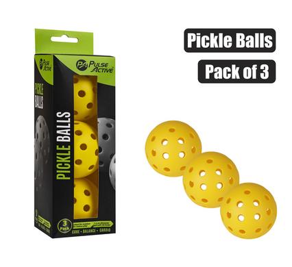 Pickleball 7.2cm balls pack of 3