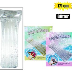 Inflatable lilo glitter 171cm asstd