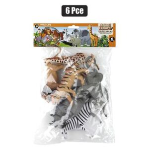 Animals wild 6pc 11-18cm