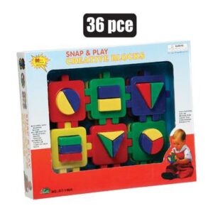 Edu blocks 36pce snap+play