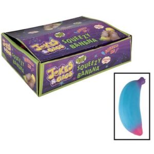 Novelty squeezy banana 14cm