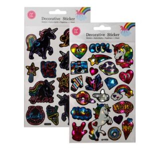 Sticker laser unicorn