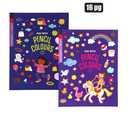 Book fun with pencil crayons 16p asstd