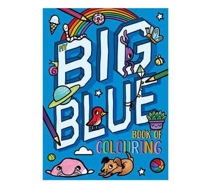 Book colouring big blue