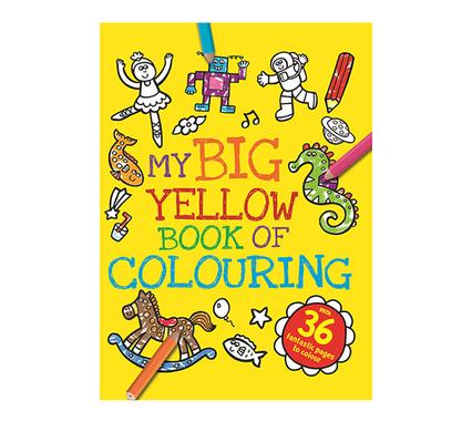 Book colouring big yellow