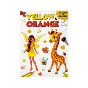 Book colouring & copy yellow orange