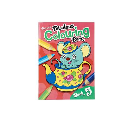 Book colouring fun with fabulous 5