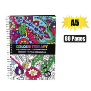Book colouring therapy a5 80 page