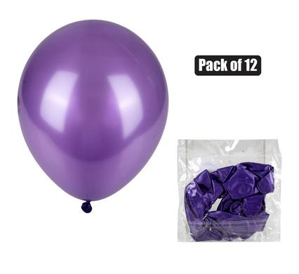 Balloons helium 1pc metallic purple f-01