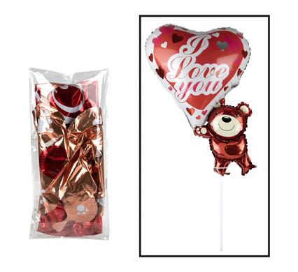 Balloon teddy bear air inflated