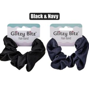Hair band scrunchie black/navy