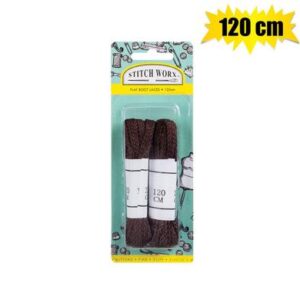 Haberdashery shoe laces 120cm brown