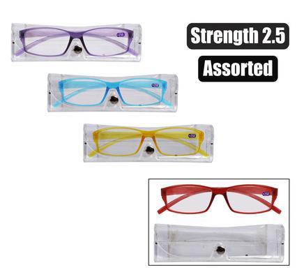 Reading glass 1 style asst col stren:2.5