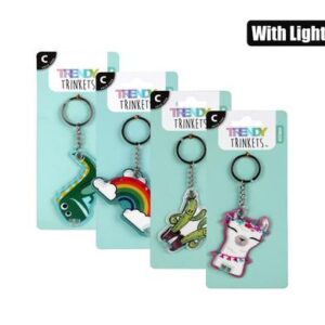 Keychain w/light novelty design