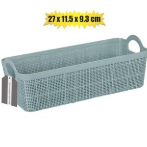 Basket pl mesh design 27x11x9cm