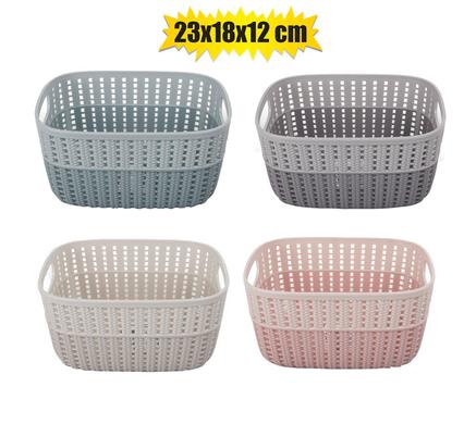 Basket pl 2-tone 3l 23x18x12cm