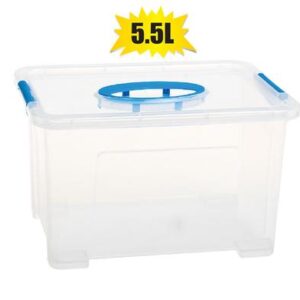 Storage box clear go2 5.5l 26x20x16cm