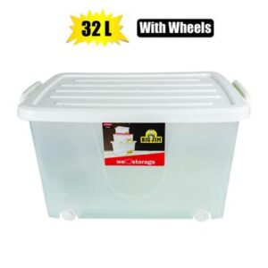 Storage box glider 32l 50x37x25cm wheels