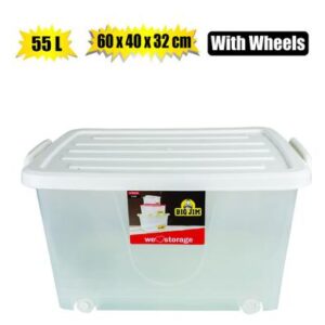 Storage box glider 55l 60x40x32cm wheels