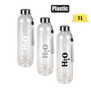 Water bottle 1l h20 screw cap