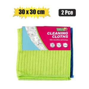 Cloth microfibre 30x30cm 2pce plain