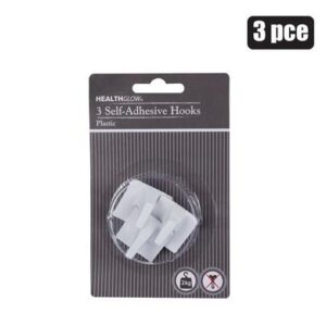 Hook pl adhesive square 3pce