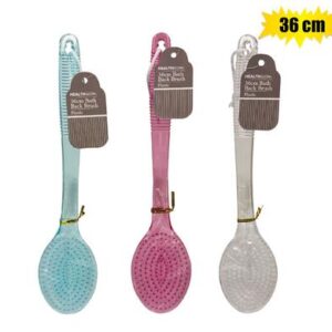 Bath basics bristle brush pl handle 36cm