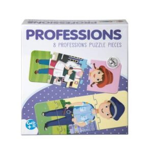 Puzzle jigsaw professions 24pc 8 asstd