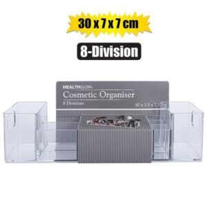 Cosmetic organiser 8 divisions 30x7x7cm