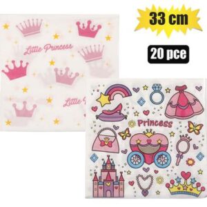 Serviettes 2ply 33cm 20pc princess