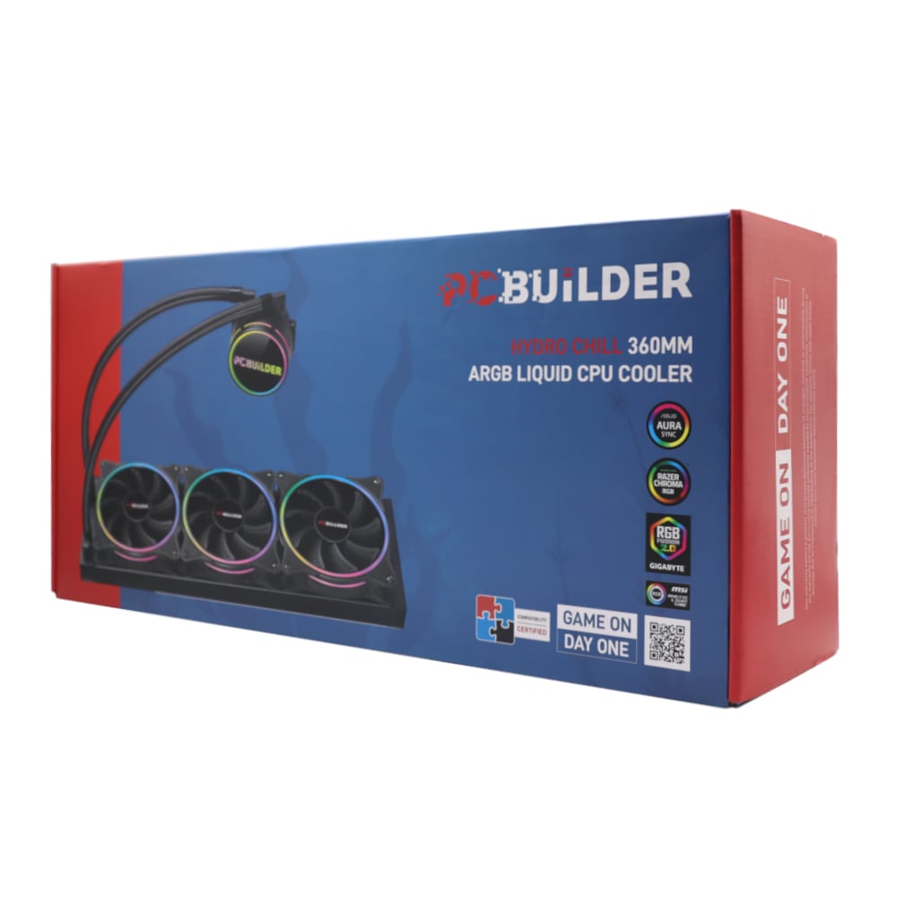 PCBuilder Hydro Chill 360MM AIO Liquid CPU Cooler ARGB - Image 3